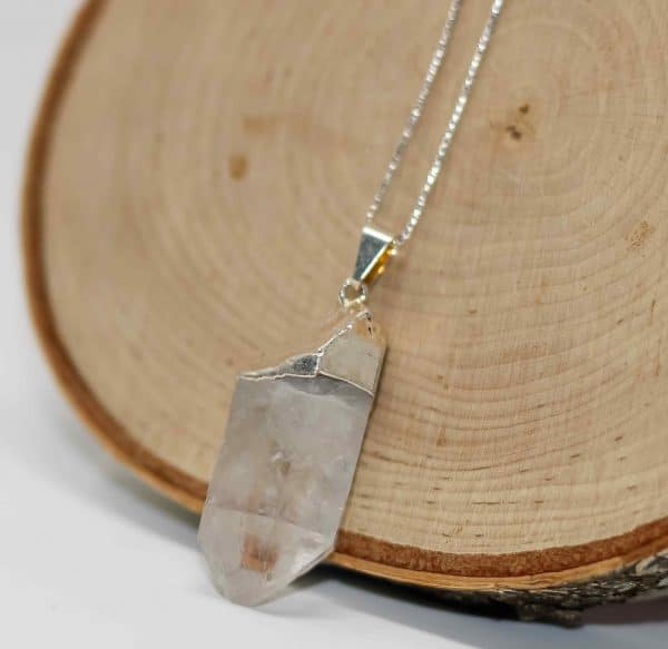 Raw Quartz Crystal Necklace - Image 2