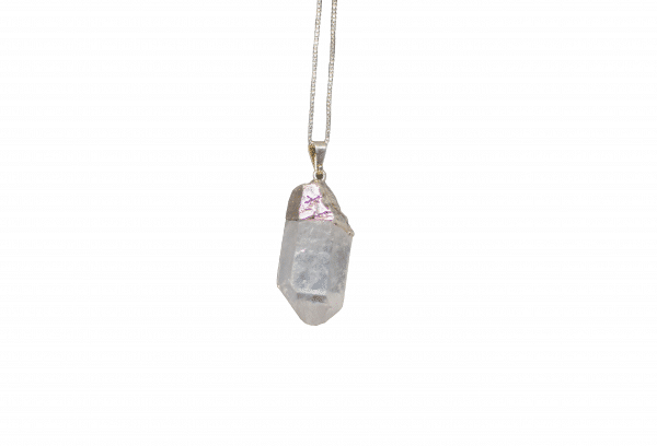 Raw Quartz Crystal Necklace - Image 5