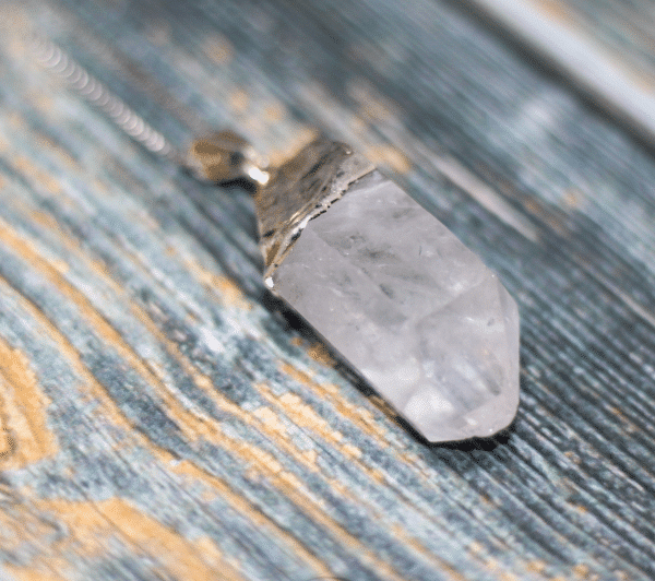 Raw Quartz Crystal Necklace - Image 8