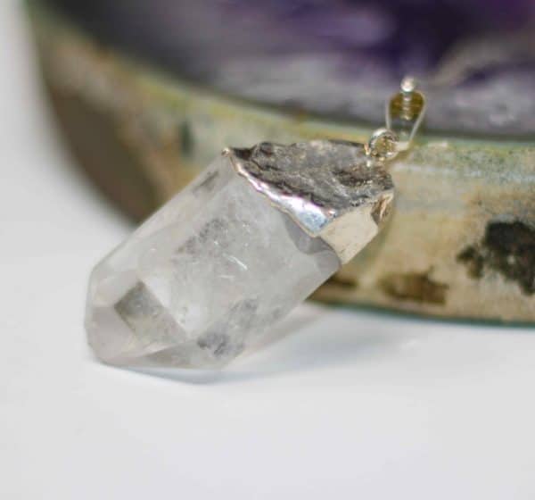 Raw Quartz Crystal Necklace - Image 6