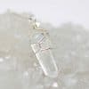 Raw Crystal Quartz Necklace Pendant | Handmade Wire Wrap Gemstone Necklace