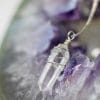 Raw Crystal Quartz Necklace Pendant | Handmade Wire Wrap Gemstone Necklace - Image 6