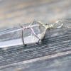 Raw Crystal Quartz Necklace Pendant | Handmade Wire Wrap Gemstone Necklace - Image 5